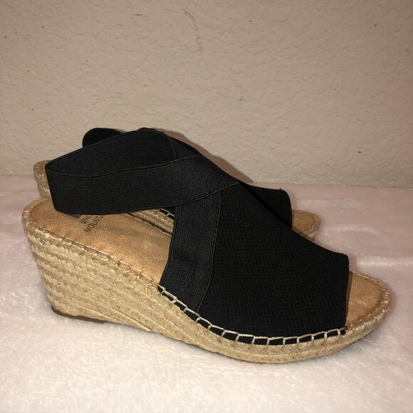 White Mountain Gabbie Espadrille Sandals Wedge Heels Size: 8.5 - Picture 1 of 12